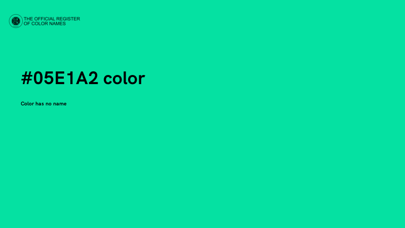 #05E1A2 color image