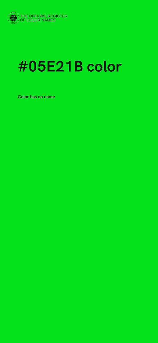 #05E21B color image