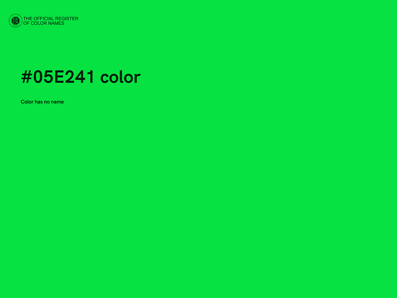 #05E241 color image