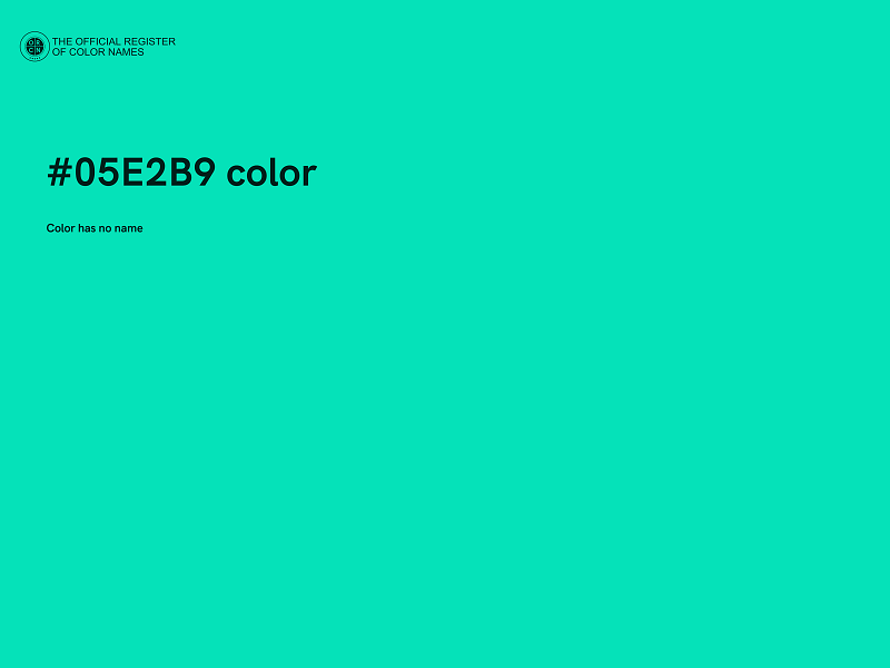 #05E2B9 color image