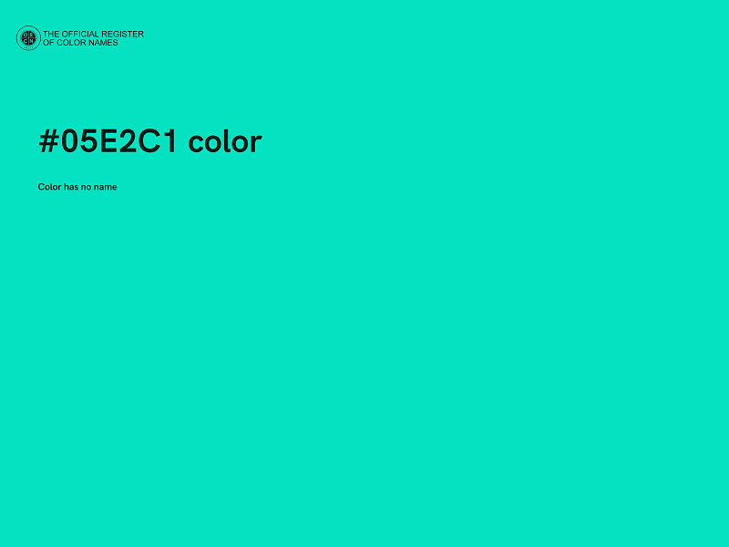 #05E2C1 color image