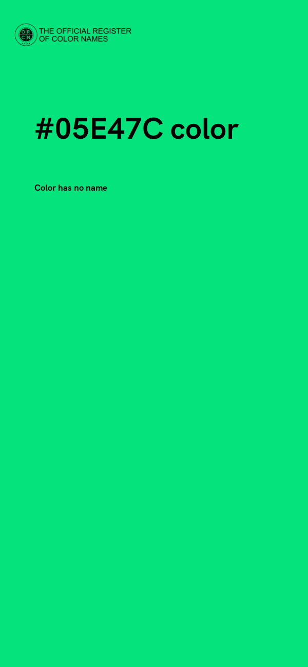 #05E47C color image