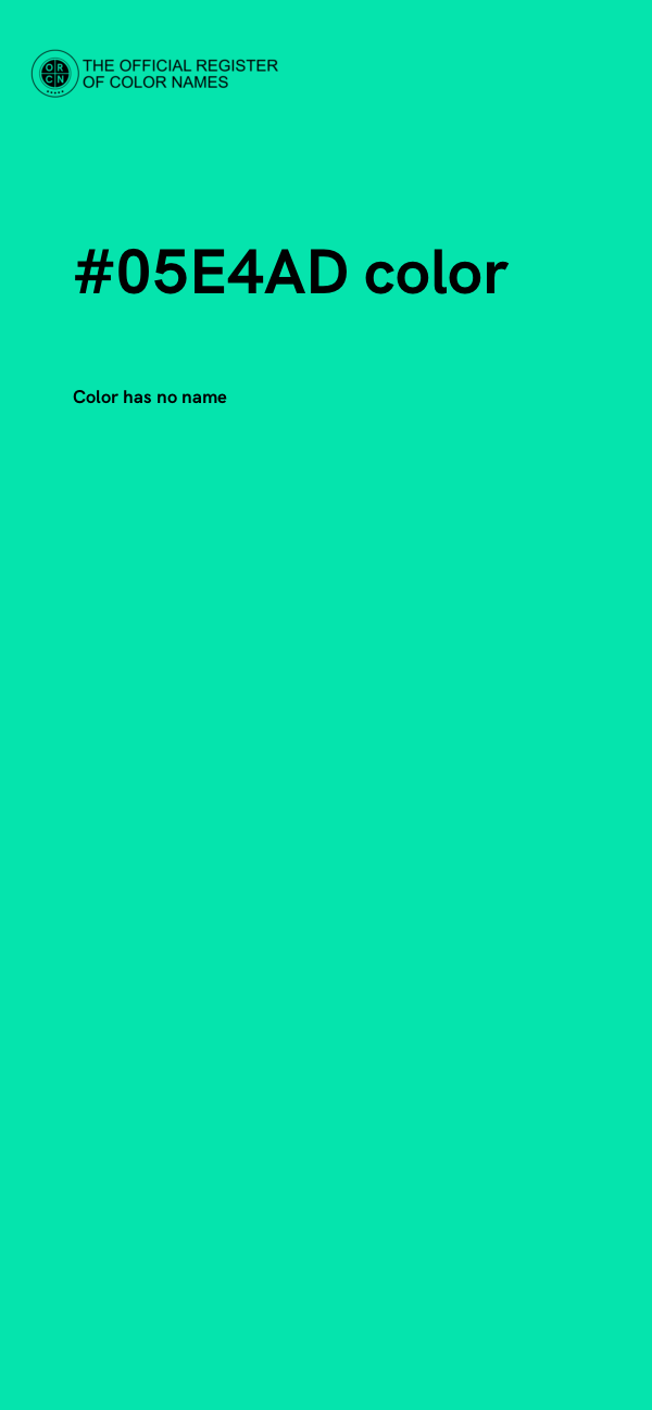 #05E4AD color image