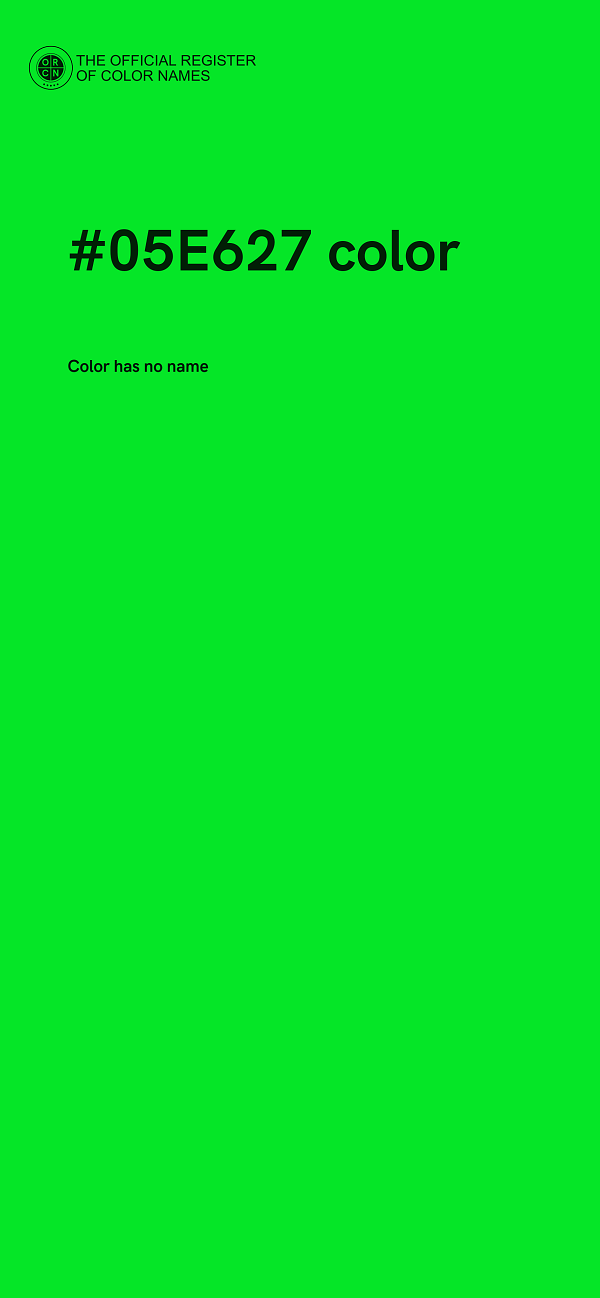#05E627 color image