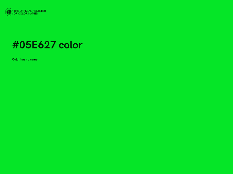 #05E627 color image