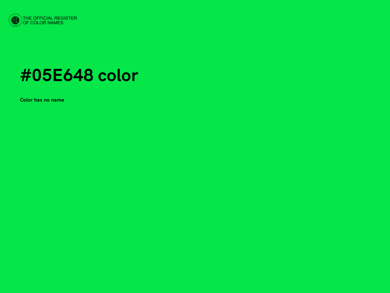 #05E648 color image