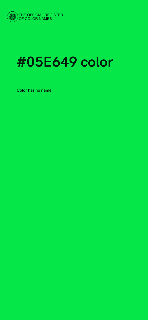 #05E649 color image