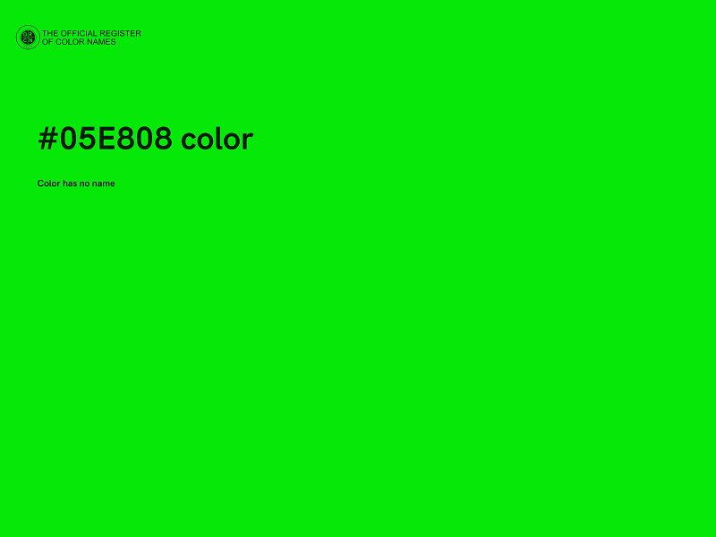 #05E808 color image