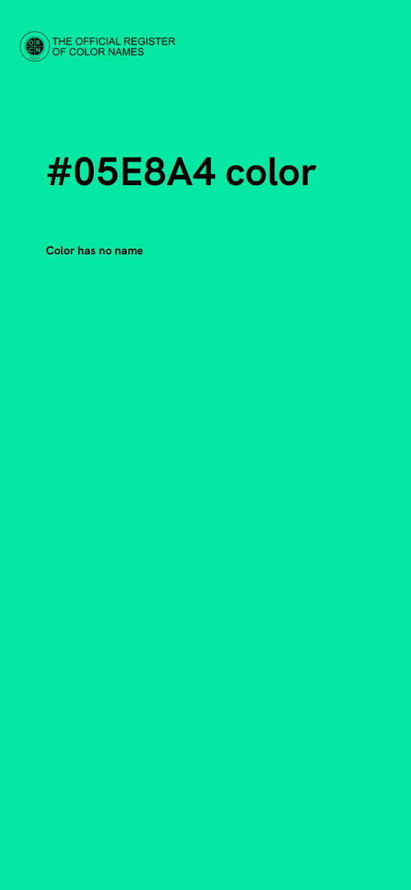 #05E8A4 color image