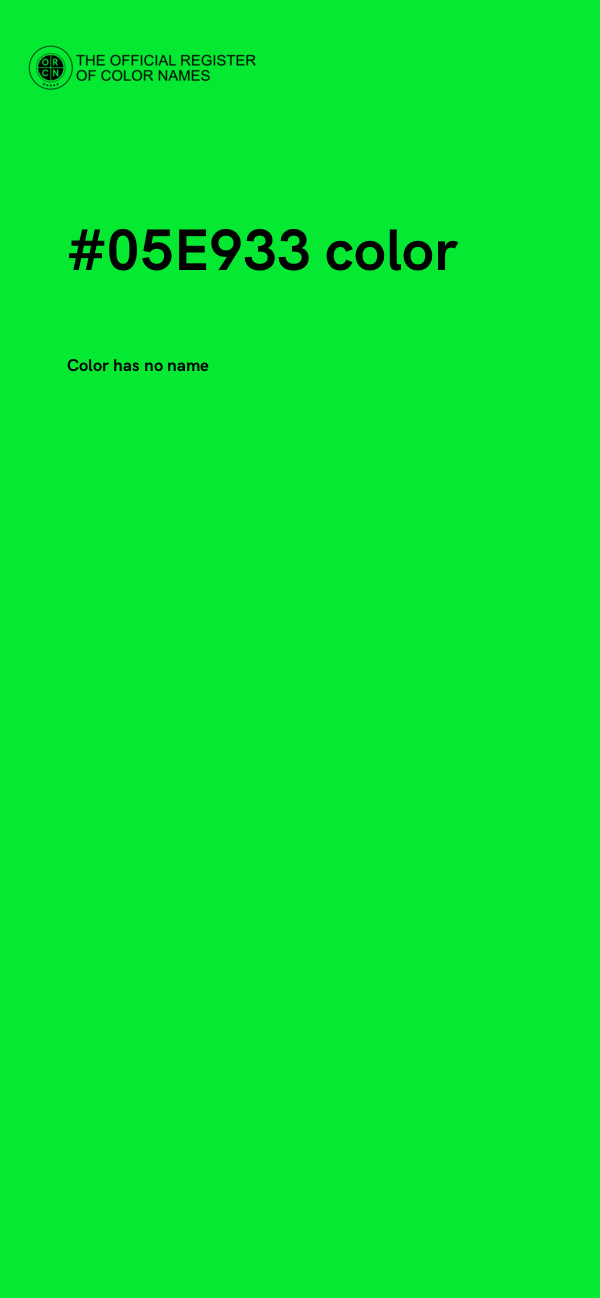 #05E933 color image