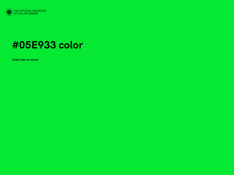 #05E933 color image