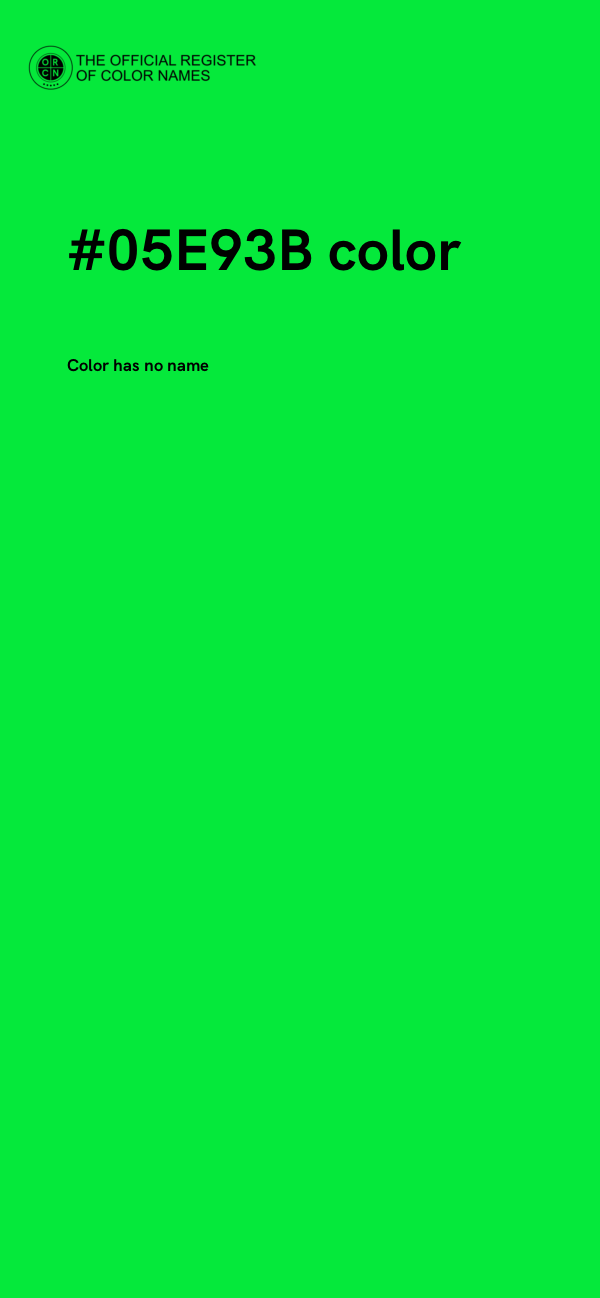 #05E93B color image