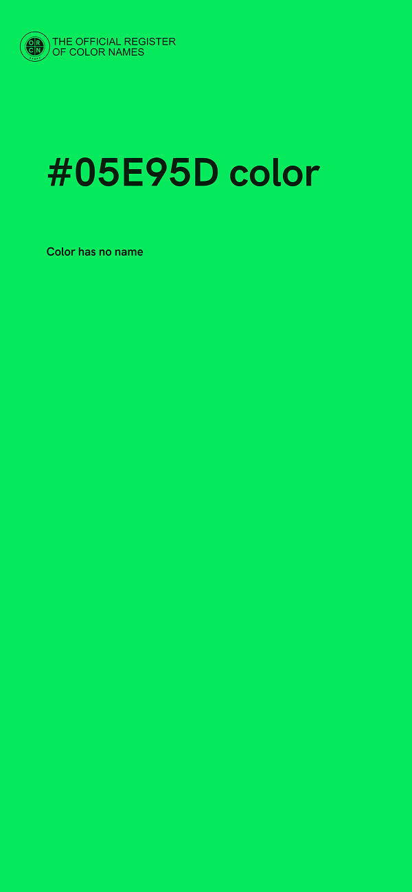 #05E95D color image