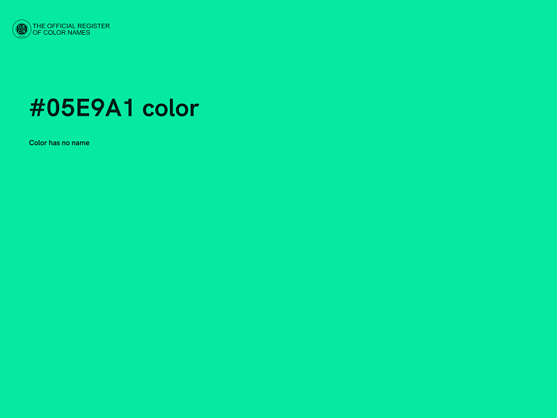 #05E9A1 color image