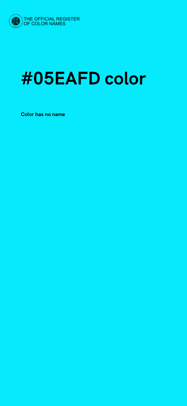 #05EAFD color image