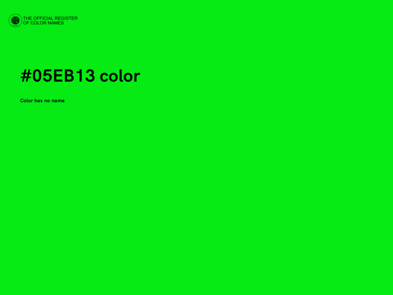 #05EB13 color image
