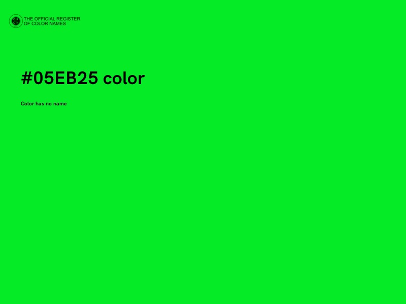 #05EB25 color image