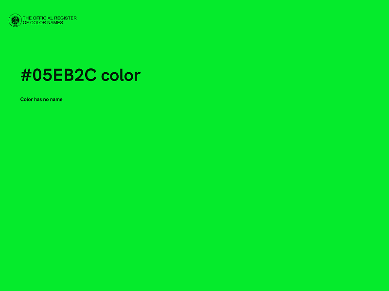 #05EB2C color image