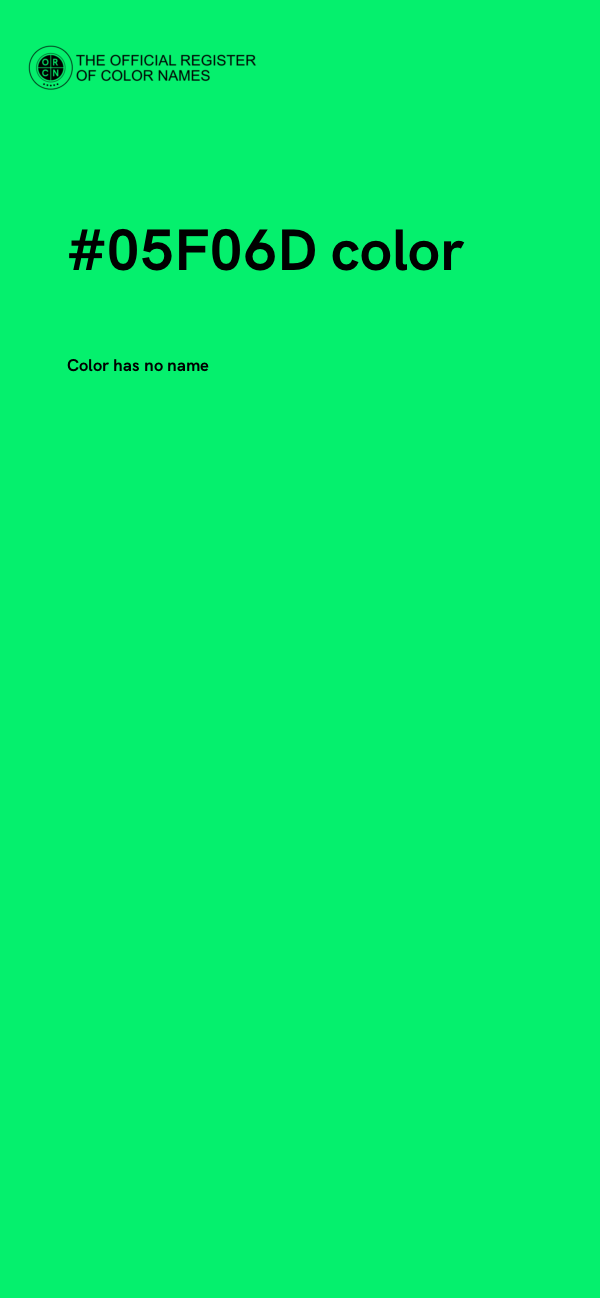 #05F06D color image
