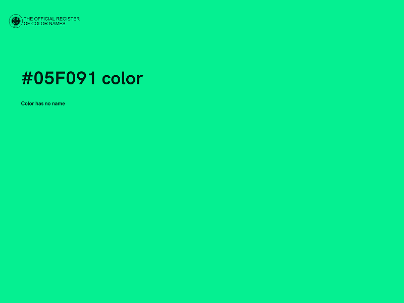 #05F091 color image
