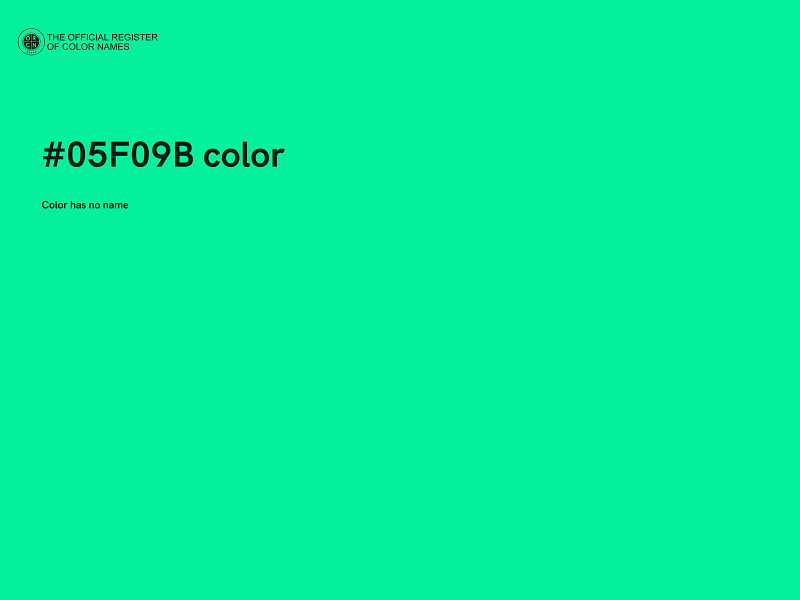 #05F09B color image