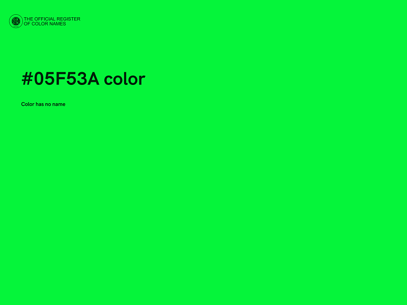 #05F53A color image