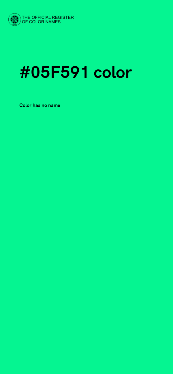 #05F591 color image