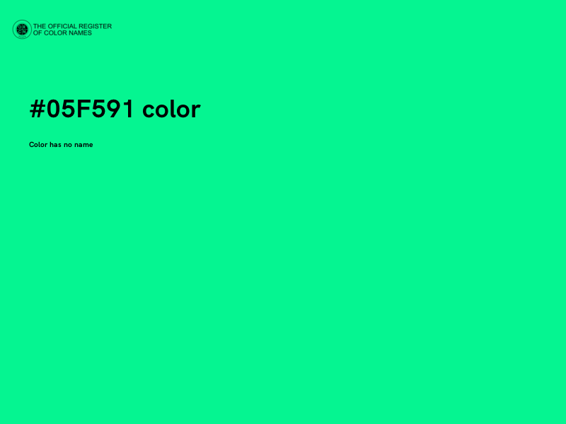 #05F591 color image