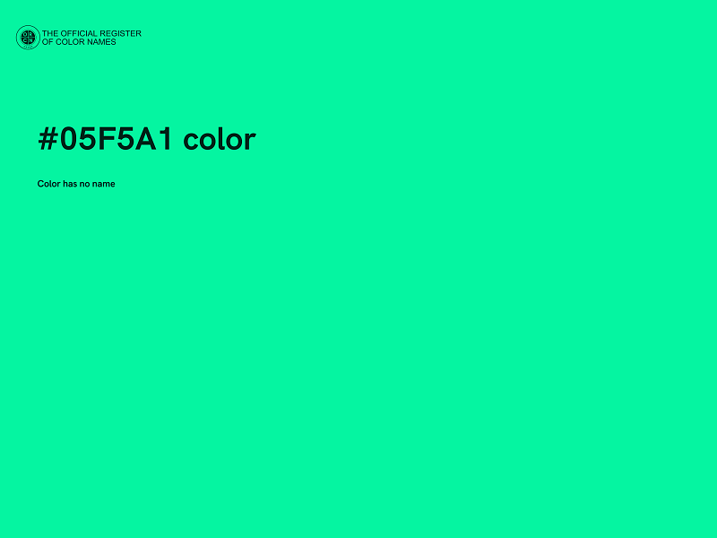 #05F5A1 color image