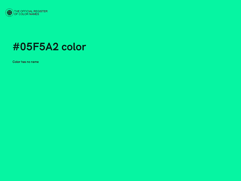 #05F5A2 color image