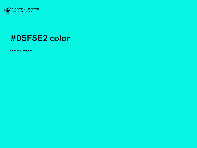 #05F5E2 color image