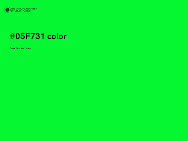 #05F731 color image