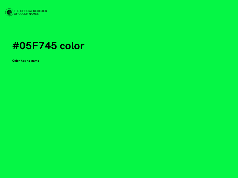 #05F745 color image