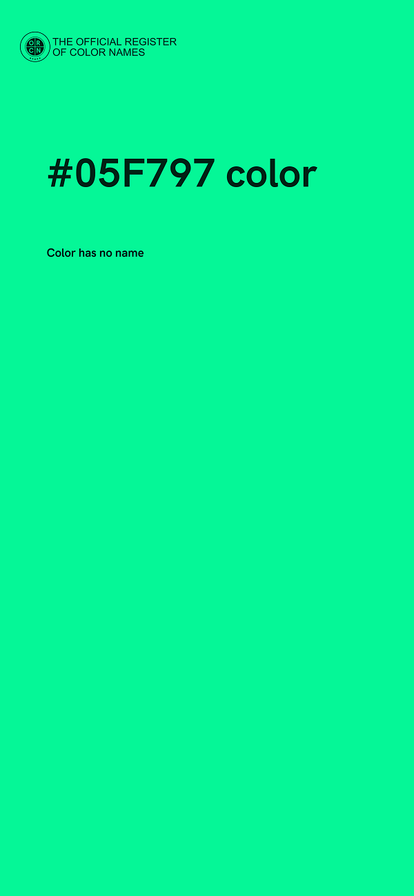 #05F797 color image