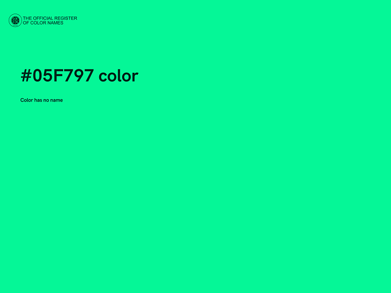 #05F797 color image