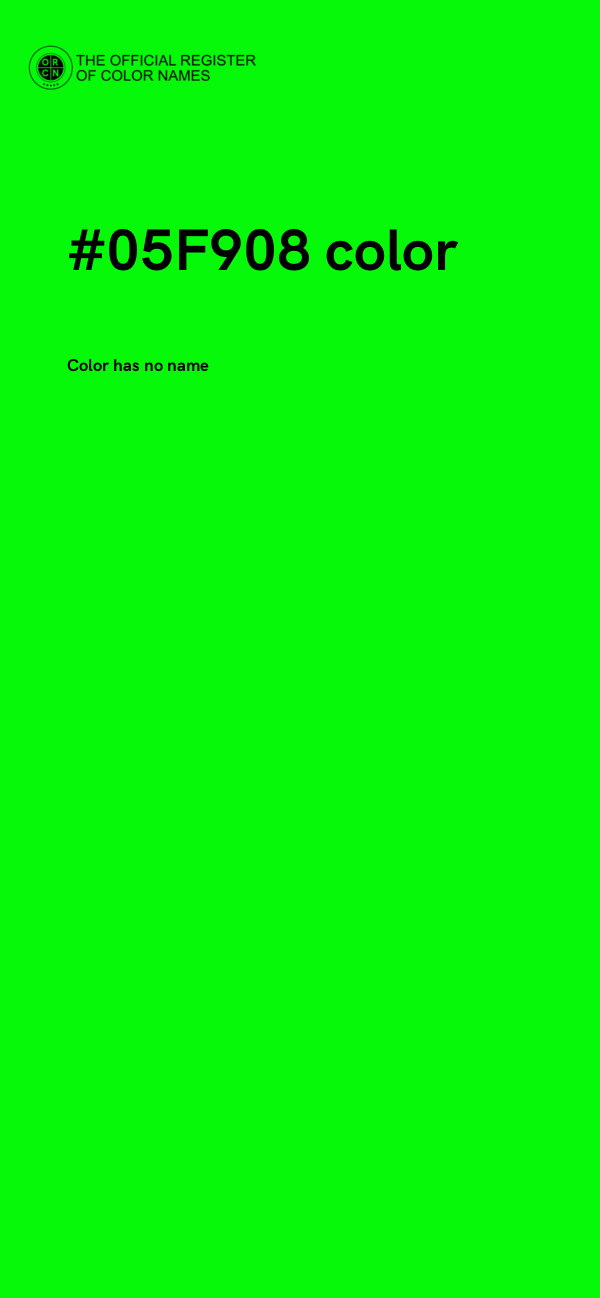 #05F908 color image