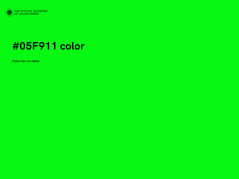 #05F911 color image
