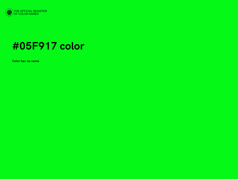 #05F917 color image