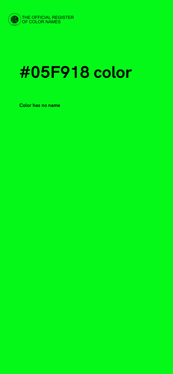 #05F918 color image