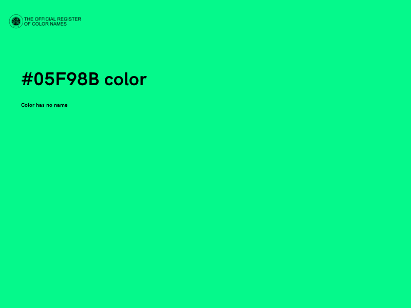 #05F98B color image