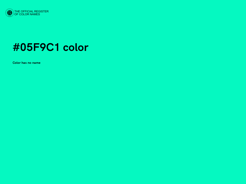 #05F9C1 color image