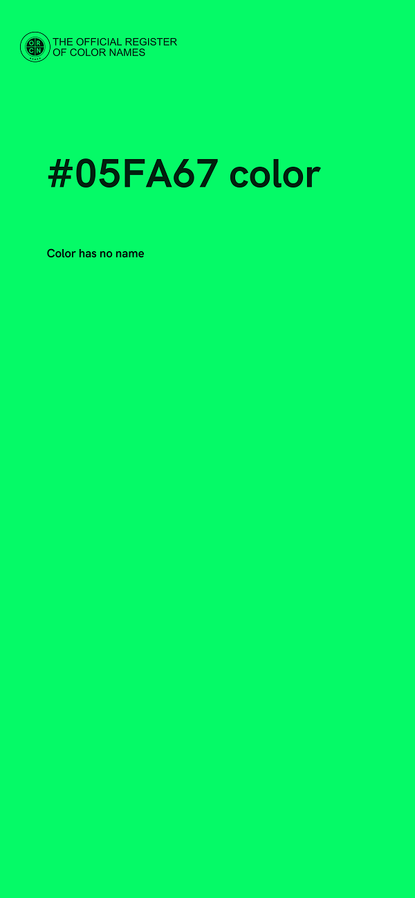 #05FA67 color image