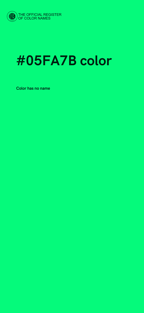 #05FA7B color image