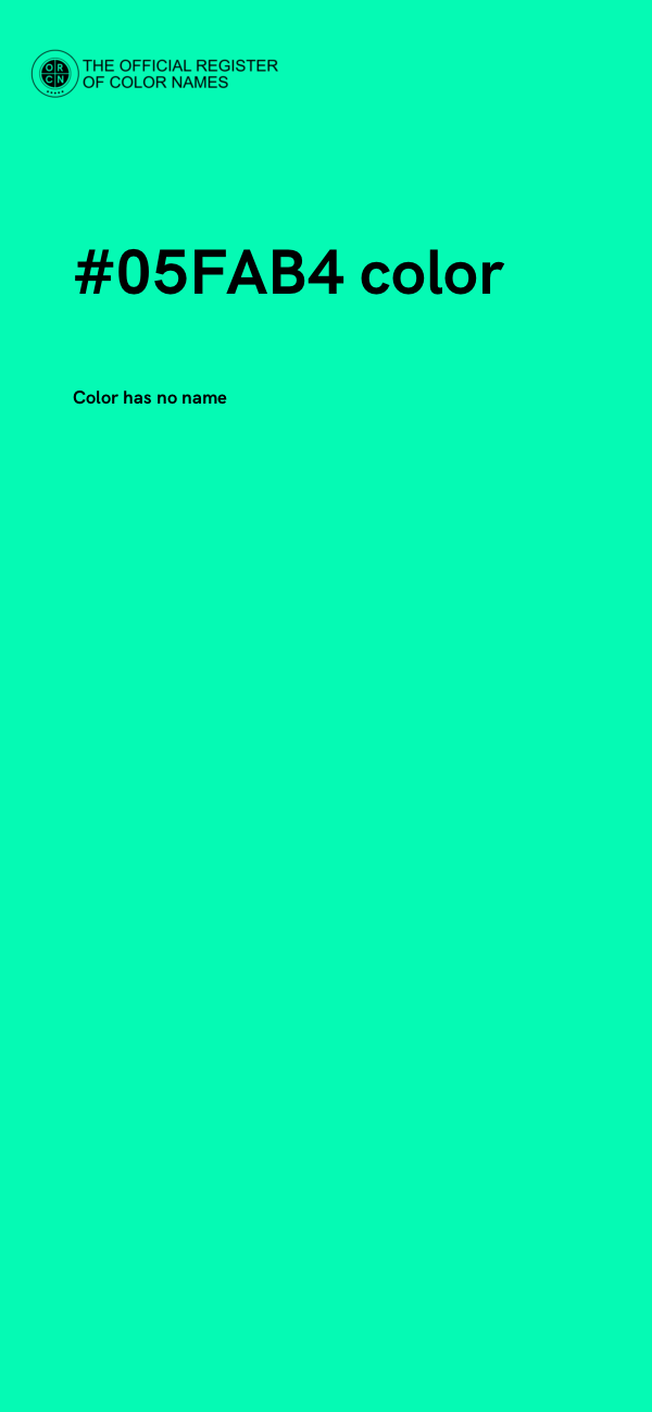 #05FAB4 color image