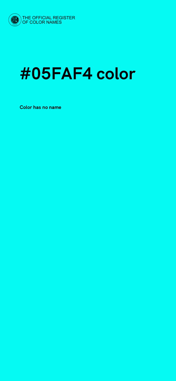 #05FAF4 color image