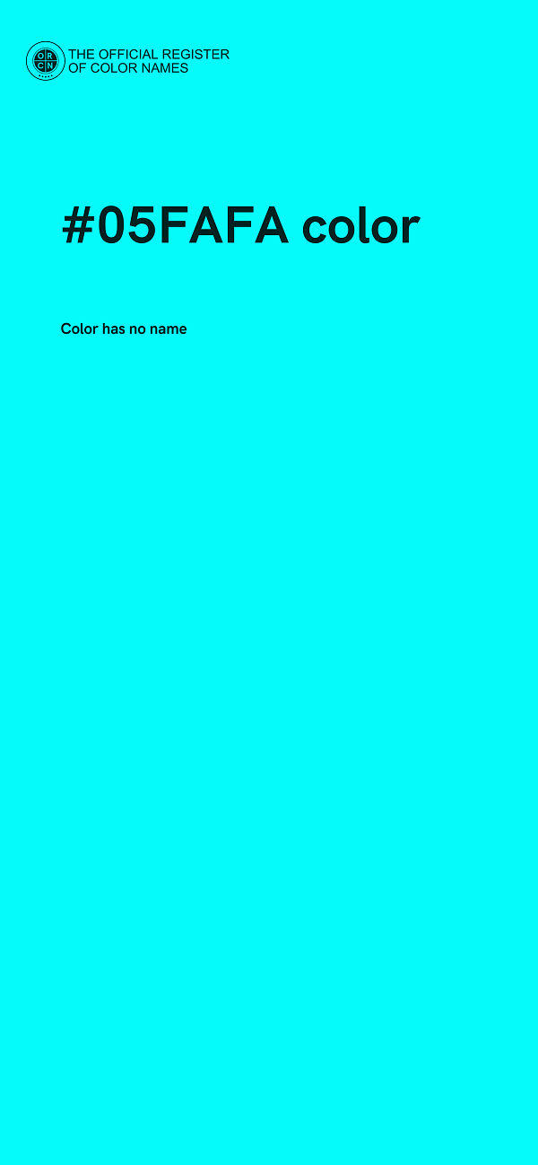 #05FAFA color image