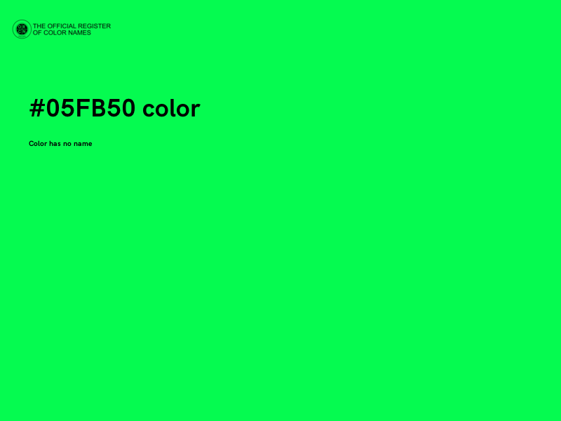 #05FB50 color image