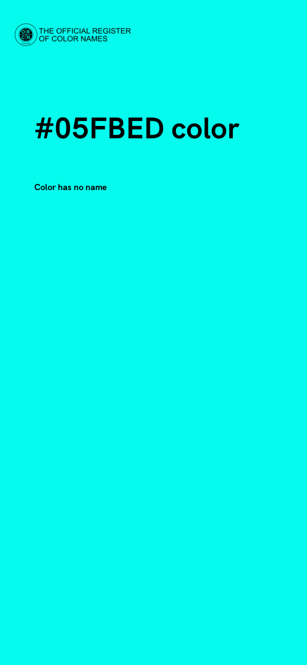 #05FBED color image