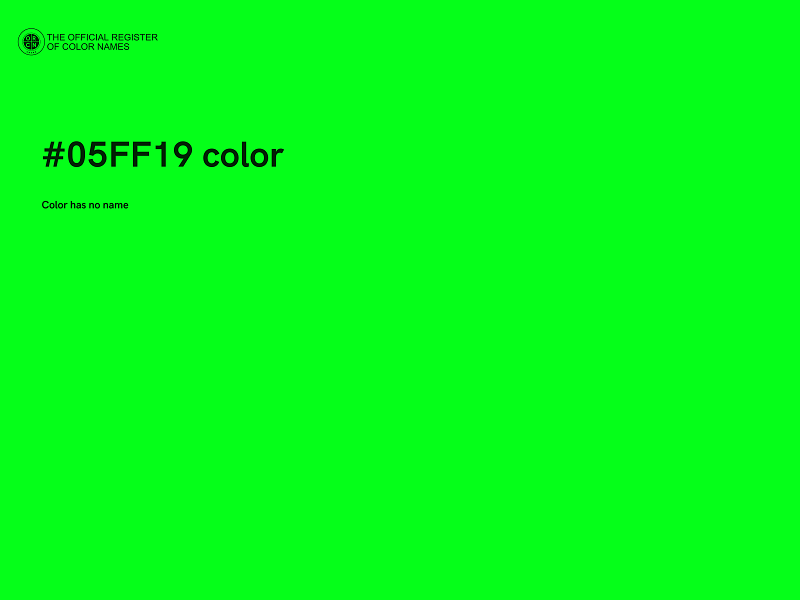 #05FF19 color image