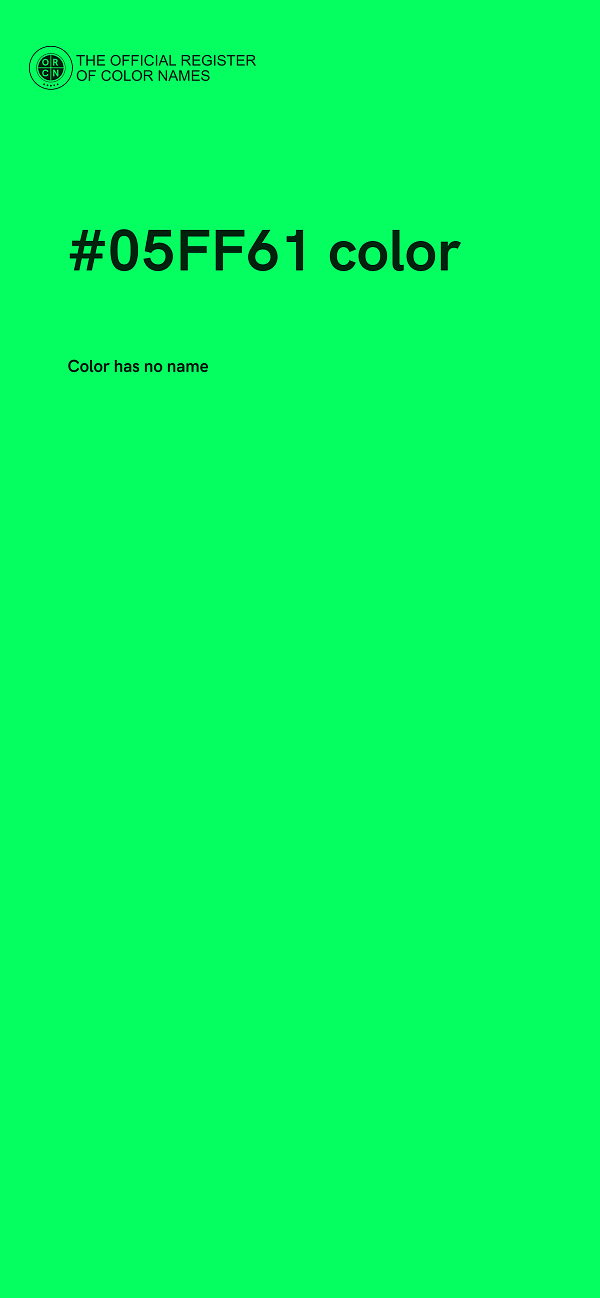 #05FF61 color image